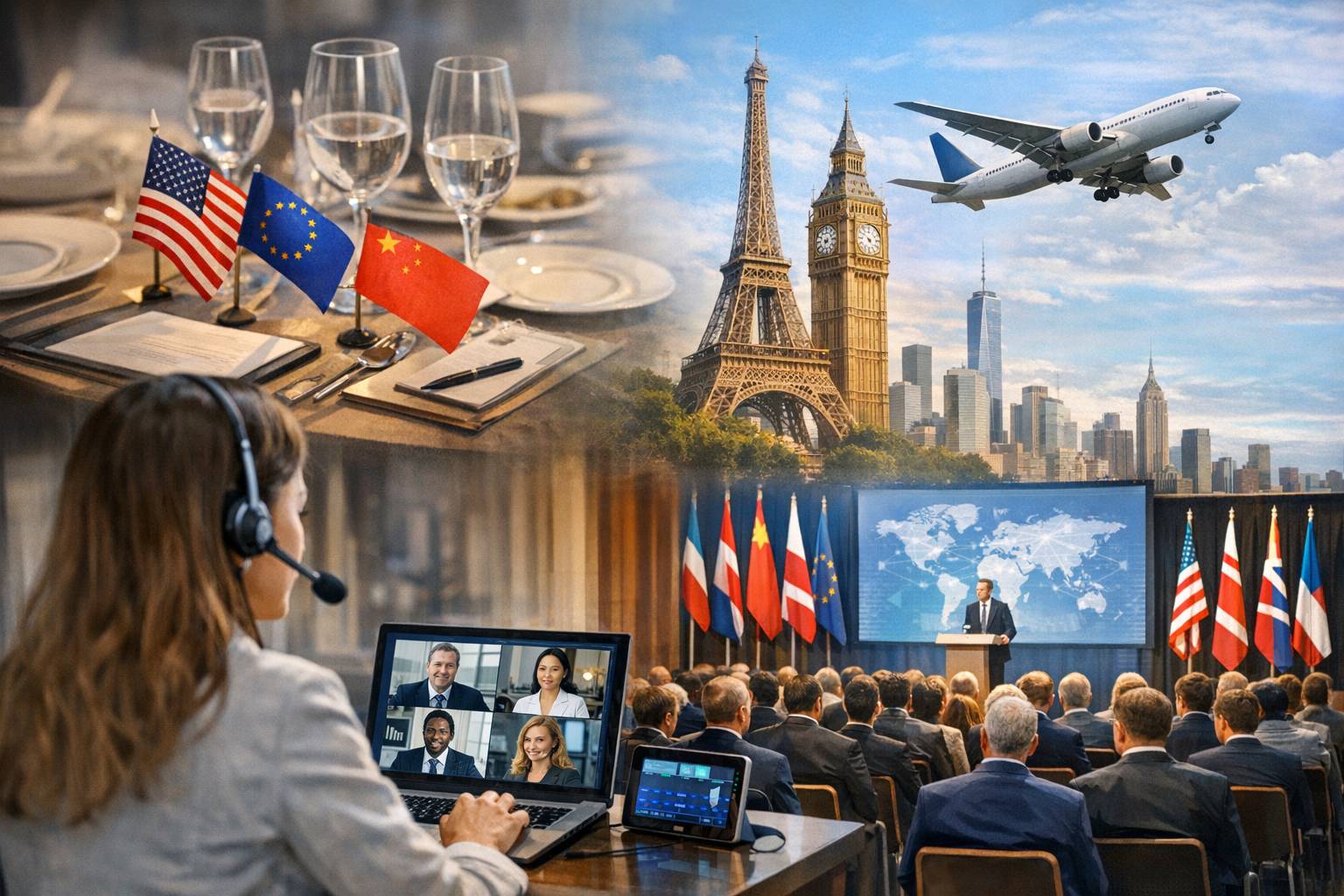 Gu&iacute;a para organizar un evento corporativo internacional: protocolo, idiomas y tecnolog&iacute;a